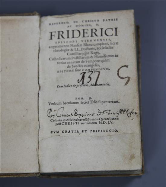 Nausea, Friedrich - Reverand. In Christo Patris ac Domini, D. Friderici Episcopi Viennensis, 12mo, embossed
